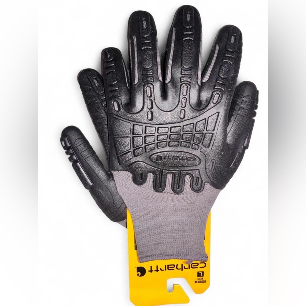 Carhartt Gray C-Grip Impact Work Gloves - Picture 3 of 3